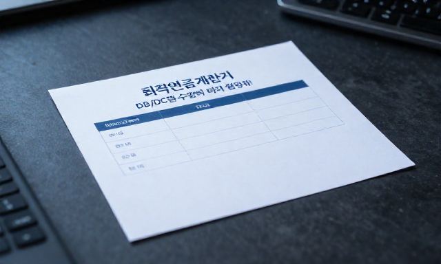 퇴직연금계산기 관련 이미지 - 퇴직연금계산기 활용법: DB/DC형 수령액 미리 확인하기
