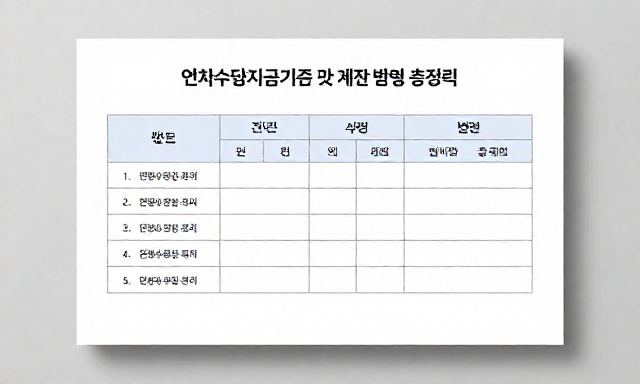 연차수당지급기준 관련 이미지 - 연차수당지급기준 및 계산 방법 총정리 (신입·경력 필수 확인)